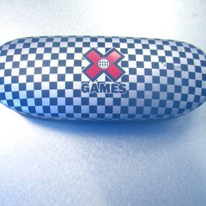 X Games Checkered Black/Red Sunglass/Glass Case